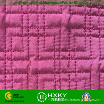 Pink Color Ripstop Quilted Fabric for Quilted Garment